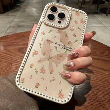 Funda para teléfono 1PC Teléfono Bling de Doble Cara, Parte Trasera Dura Suave a Prueba de Golpes, Multicapa, TPU + PC, Compatible con 16/15/14/13/12/11 Pro/Plus - Rosa - Ver 2
