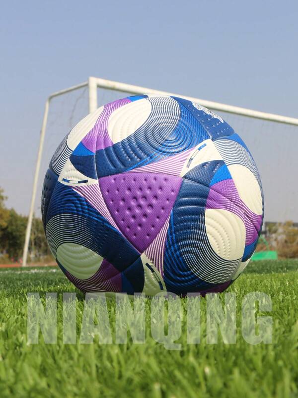 League New No.5 Soccer Balls, High-Quality PU Leather, Seamless Hot Bonding Technology, High Elasticity, Wear Resistance, Easy To Kick, Anti Slip, Explosion-Proof, Adult And Youth Professional Competition Training Football, Free Ball Needle Ball Net