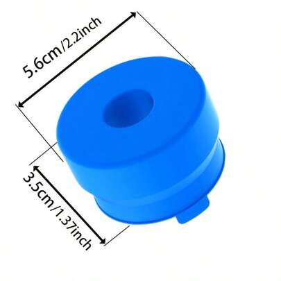 MYLOLF 1个/2个/3个装 - 3加仑和5加仑水瓶盖，可重复使用的硅胶替换盖，防漏瓶盖，适用于55毫米桶装水饮水机