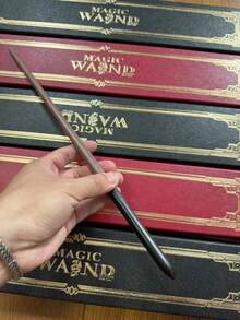 1pc Magic Wand,Many Kind Of Magic Wands Christmas Decoration Halloween Decoration ,Cosplay Magic Wands Metal/Iron Core Magic Toy Wand Gift, Wizard Wand Stage Show Wand Movie Simulation Stick Gift, The Perfect Gift For Halloween