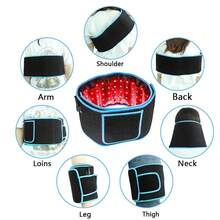 Electric Heating Waistband Heated Waistband 660nm And 850nm Red LED Strip, 105 LEDs, With Timer Setting, Infrared Lamp With Brightness Level, Suitable For Office/Home Use - Black - View 3