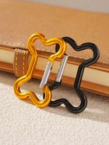 4pcs Aluminum Snap Hook Carabiner Bone Shaped Ring Key Chain Clip Keychain Hiking Camp Outdoor Hooks,Colorful Outdoor Keychain,Bone -Shaped Aluminum Carabiners, Heavy Duty Spring Hook Keychain Clips, Lightweight & Mixed Colors, Ideal For Camping, Fishing, Pet Leashes, And Securing Indoor/Outdoor Gear, Camping Accessories