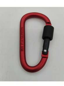 5pcs /2pcs/ Outdoor Aluminum Alloy Material Mountain Climbing Buckle D-Shaped Lock Buckle, Metal Hook Keychain, Spring Hook, Suitable For Outdoor Sports Camping, Hiking, Fishing, Rafting