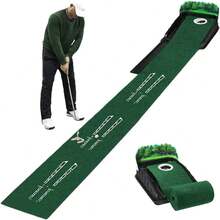 Suwequest Golf Putting Indoor Mat GolfHitting Mat Golf Home Outdoor PracticeTraining Aid Equipment.Washable Anti-Slip Golf Accessories - Multicolor - View 6