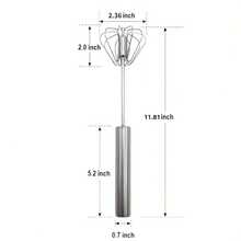 4-Speed Multi-Functional Handheld Blender - Manual, Battery-Free Operation, Suitable For Baking And Cooking, Mother's Gift - Bạc - Xem 6