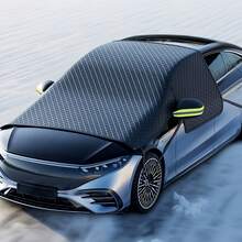 2025 Best-Selling Luxury Car Snow Cover - Heavy-Duty Winter Windshield Protector Magnetic Attachment For Easy Installation Effectively Resists Snowstorms, Frost, And Accumulated Snow Also Provides Sun Protection To Prevent Interior Sun Damage Enhances Interior Maintenance - 黑色 - 查看 4
