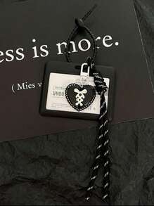 丝带蝴蝶结爱心卡包 适用范围：地铁卡 公交卡 火车票 轮渡卡 员工证 门禁卡 学生证 借书证 校园餐卡 女士钱包 迷你钱包 零钱包 卡包