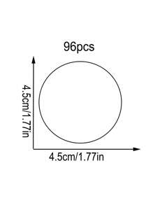 24/48/96/192/480/720张/套圆形创意定制贴纸，可爱青蛙、荷叶、蝴蝶图案，个性化贴纸可定制文字，派对装饰，礼品包装，适合送给朋友