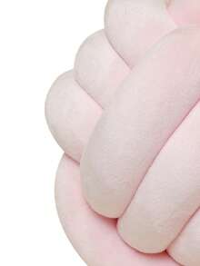 1 buah Dekorasi Bola Anyaman 3 Untai Warna Solid Buatan Tangan, Cocok Sebagai Bantal, Sofa, Hiasan Meja Kopi, Bantal Samping Tempat Tidur Kamar Tidur, Tersedia 3 Ukuran, Warna Pink - Guas - View 4