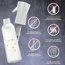 2/1pc Cute Love, Daisy, Bow Print High Pressure Hair Spray Bottle, Ultra Fine Continuous Water Mister For Hairstyling, Cleaning, Plants, Facial Moisture, Multipurpose Plastic Kitchen Oil Sprayer, Useful Tool, Kitchen Accessories Ultra-Fine Continuous Spray Bottle Portable, Reusable, Multi-Purpose Plastic Sprayer Hair Spray, Multi-Purpose Plastic Spray Bottle For Hairdressing, Cleaning, Plants, Facial Moisturizer, Utility Tools, Kit