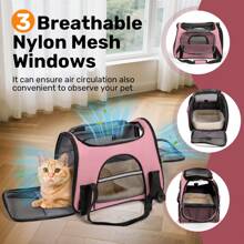 Secure Zipper Anti-Escape Pet Carrier Backpack | Spacious Ventilated Foldable Cat/Dog Travel Bag | Car & Airline Approved Collapsible Cage With Breathable Design