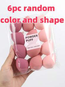 中号美妆蛋6件套，粉底混合美妆蛋，适用于无瑕液体、膏状和粉状产品，多色化妆海绵，干湿两用多功能粉底霜，不含乳胶，适合所有肤质。化妆品，价格实惠，房间装饰，梳妆台，旅行，卧室，化妆配件，粉扑，美妆蛋，粉扑，化妆海绵，价格实惠，圣诞礼物，化妆品，化妆工具，便宜货，礼物，女士礼物，圣诞礼物 - 彩色 - 查看 5