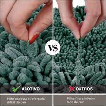 40x60 Non-Slip Microfiber Noodle Ball Bathroom Rug Kit - màu xanh lá - Xem 3