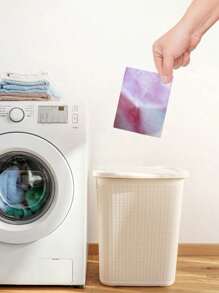 100片/50片洗衣片洗衣纸防沾色衣物片防串色吸水洗涤家居用品 - 彩色 - 查看 7