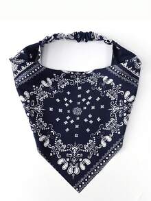 女士头巾 1 件装 时尚佩斯利印花发带，防晒吸汗弹性头巾，适合户外运动、街头嘻哈风格发饰、校园用品、大学秋季配饰、秋冬季度假穿搭发带 女士围巾 - 彩色 - 查看 10