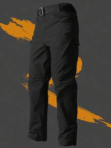 Tactical Work Pants Mens Outdoor Waterproof Cargo Trousers Multi-Pocket Wear-Resistant Summer Breathable Workout Casual Pants - Grey - View 2