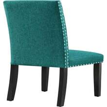 Modway Parcel Upholstered Fabric Parsons Dining Side Chair In Beige - Màu xanh mòng két - Xem 7