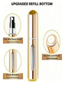 1个5毫升香水瓶，香水储存瓶，补水喷雾瓶，香水分装瓶，可重复使用小瓶 - 彩色 - 查看 9