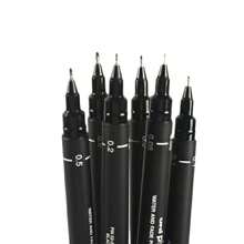 1 pieza Bolígrafo de punta micro de precisión / Bolígrafo de línea fina / Bolígrafo de dibujo técnico - Punta mediana impermeable, no tóxico, adecuado para bocetos y documentos de oficina, útiles escolares, de vuelta a la escuela
