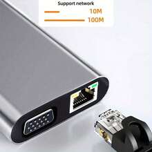 11-In-1 USB C Docking Stations USB C HUB USB Hubs Type C To 4K HD USB 3.0 5Gbps USB Splitter Adapter For PC Laptop - 11-IN-1 HD100Mbps - View 7