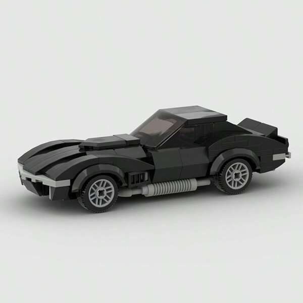 MIKEMENG Bloques de construcción de coche de carreras súper, kit de construcción DIY modelo automotriz, juguetes de construcción de tecnología e ingeniería, juguetes de coche para niños y adultos, mejor regalo de coleccionista para Halloween, Navidad y cumpleaños, Negro/Rojo/Blanco