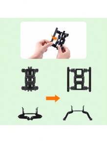 For Avata2 Tripod Heightened Landing Gear Crossing Machine Sled Folding Protector Accessory