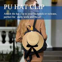 1PC Outdoor Backpack Luggage Storage Clip, PU Leather Multi-Purpose Accessory