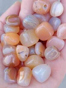 100g Natural Green Agate Pebble Stones - Suitable For Aquarium And Garden Decor, Home Decor Crystal Gravel | Excellent For Fish Tank, Flower Pot And Vase Filler | Polished Gem Stones For Crafts And Succulents | Natural Decorative Pebbles, Smooth Small Stones