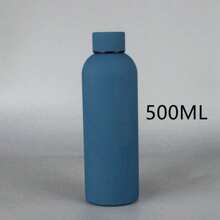 Taza de boca estrecha de acero inoxidable estilo estadounidense de 17/25oz500/750ml, botella de agua aislada al vacío portátil, termo deportivo con gran capacidad para senderismo y escalada, ideal para fiestas y regalos, de vuelta al colegio