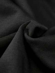 1PC Teen Girl Beach Vacation Gradient Print Sweatshirt, Soft Skin - Friendly, Daily Casual Spring & Autumn Wear - Black - View 6