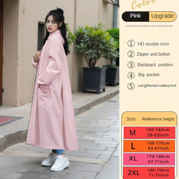 Raincoat Fashion Rain Coat High Quality Thickened Rain Coat Waterproof And Windproof Rain Jacket Rain Coat For Women Rain Poncho Multi Functional Raincoats Outdoor Activities Rain Wear Rain Jacket Cycling Traveling Climbing Rain Coat