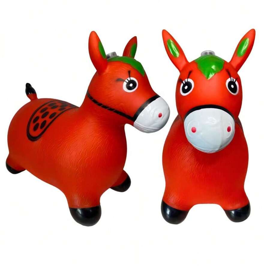 Horse Upa Upa Jump Jump With Musical Direct From The Factory - Red - View 1