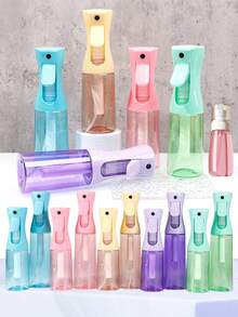 1瓶彩色涂层高压连续喷雾瓶，多色护发保湿包装瓶，酒精消毒连续喷雾器（10.1盎司/100/200/300毫升），粉色透明包装，家用连续喷雾瓶，超细水雾，可重复使用的护发产品，用于清洁卷发，护发工具，可灌装瓶 - 彩色 - 查看 3