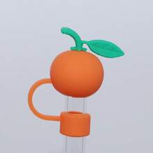 1/4/5/6/8/9 chiếc ống hút hình trái cây, nắp ống hút cho cốc 30 & 40 oz, nắp ống hút dễ thương với nhiều hình dạng khác nhau, nắp ống hút bằng silicon, nắp cho đầu ống hút 0,4 inch / 10 mm - Nhiều màu - Xem 15