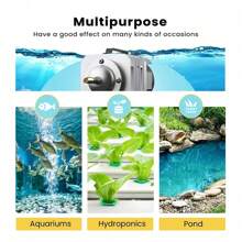 Aquarium Air Pump Aqua 6-Port Adjustable Valves Oxygen Fish Tank Pond Aerator