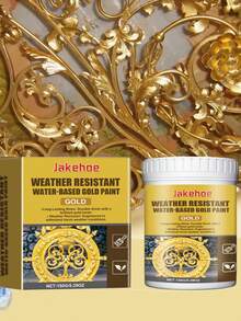 Błyszcząca złota farba foliowa, metaliczna złota farba do dekoracji ścian/znaków (ulepszona wersja wysyłana jako pierwsza)