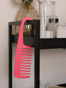 11 件套梳子套装，适用于男女梳理前侧和后侧，梳子套装，九排梳，顺发刷喷雾瓶，头皮按摩器洗发刷，高级宽齿梳，花形发夹，发型刷套装，返校，旅行度假必需品，女士发饰 - 粉色 - 查看 4