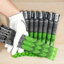 13PCS MCC Plus4 Premium Rubber Golf Grips - Non-Slip Design For Enhanced Control & Durability - màu xanh lá - Xem 3