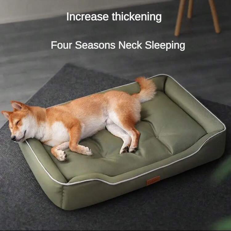 1 件加厚牛津布防污可水洗防咬防滑防水狗/猫床，适合所有季节，高品质宠物垫，适用于小型/中型/大型犬 - 彩色 - 查看 8