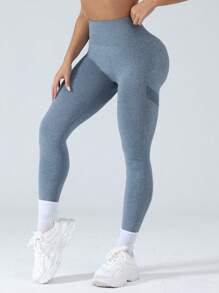 Nahtlose, hochdehnbare Sport-Yoga-Leggings für Damen, Frühling/Sommer