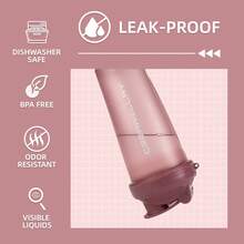 2pcs 24oz/700ml Shaker Bottles For Protein Mixes, Shaker Bottle With Wire Whisk Ball, Protein Shaker Bottle, Shaker Cup, Protein Shaker, Protein Shake Bottle, Bottle Shaker, Dishwasher - 粉紅色/藍色 - 查看 3