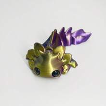 1 peça Axolotl Arco-Íris de 5,51 polegadas Impresso em 3D, Adequado para Decoração de Mesa, Decorações Domésticas, Presentes de Férias