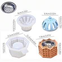 3件套中东风格香炉硅胶模具，创意文化香炉桌面装饰石膏模具，粘土模具 - 白色 - 查看 16