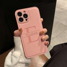 Ốp điện thoại khắc tên cá nhân theo yêu cầu, tương thích với iPhone 11 12 13 14 15 16 17 Pro Max Plus 17 Air 13 12 Mini, chất liệu da PU cao cấp Hàn Quốc, khắc chữ 3D DIY, tên viết tắt, tương thích với iPhone X XS XR XS MAX 7 8 Plus, chống sốc, quà tặng lễ hội cho người yêu, bạn bè, gia đình và chính bạn. Tương thích với Samsung Galaxy S25 S24 S23 S22 S21 Ultra, phiên bản quốc tế, không phải phiên bản nội địa. - Hồng - Xem 4