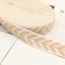 1 Yard ruy băng viền ren polyester Boho-Chic, rộng 2,5cm, băng dính họa tiết lá dùng để may quần áo và phụ kiện tự làm - Nhiều màu - Xem 13