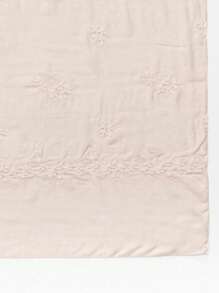 1pc Women Fashionable Spring & Autumn Casual Embroidered Floral Pattern Scarf Shawl Headscarf, Suitable For Everyday Wear