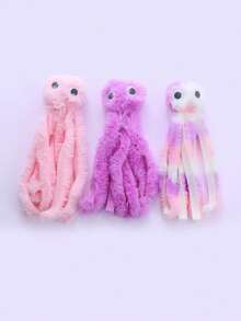 Random Color 1pc Cute Octopus Shaped Plush Toy For Cats - Multicolor - View 3