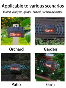 Senzori de mișcare pentru exterior echipați cu repelente cu ultrasunete pentru animale, repelente solare pentru pisici, repelente pentru șoareci, pisici, câini, sconcși, iepuri, ratoni, repelente pentru căprioare și repelente pentru sconcși de curte. Sunt ieftini, rafinați și ușor de instalat.