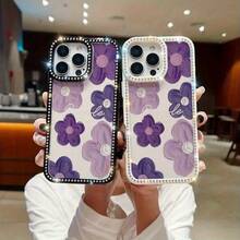 Funda para teléfono 1PC Teléfono Bling de Doble Cara, Parte Trasera Dura Suave a Prueba de Golpes, Multicapa, TPU + PC, Compatible con 16/15/14/13/12/11 Pro/Plus - Negro - Ver 6