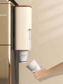 1/2 chiếc cốc dùng một lần, giá để cốc sang trọng nhẹ, máy rót cốc giấy, máy rót nước, giá để cốc, giá để đồ treo tường không đục lỗ - Nhiều màu - Xem 4